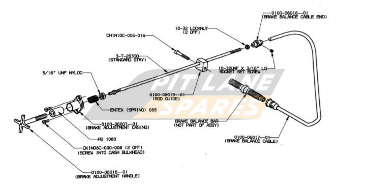 BRAKE BALANCE ADJUSTER ASSEMBLY Diagram